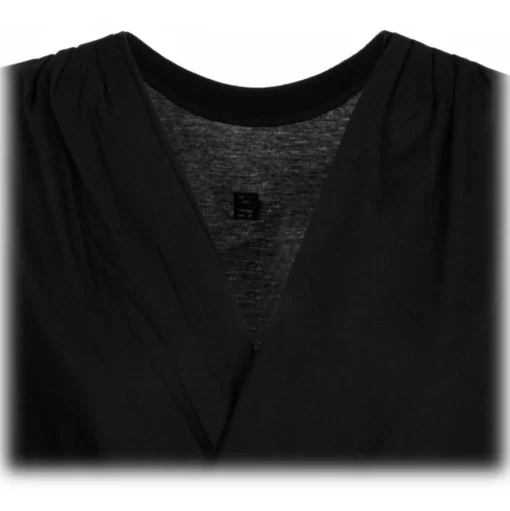 Givenchy - Black Draped T-Shirt - Givenchy Exclusive Luxury Collection - Avvenice