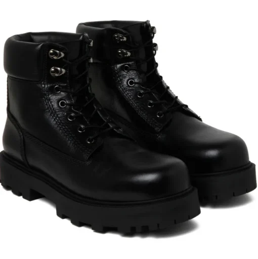 Givenchy - Black Leather Workboots - Givenchy Exclusive Luxury Collection - Avvenice
