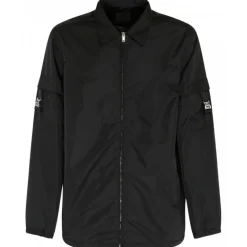 Givenchy - Black Nylon Logo Clip Jacket - Givenchy Exclusive Luxury Collection - Avvenice