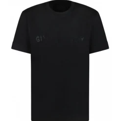 Givenchy - Black Rhinestones T-Shirt - Givenchy Exclusive Luxury Collection - Avvenice