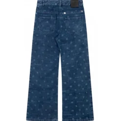 Givenchy - Blue 4G Wide Leg Jeans - Givenchy Exclusive Luxury Collection - Avvenice