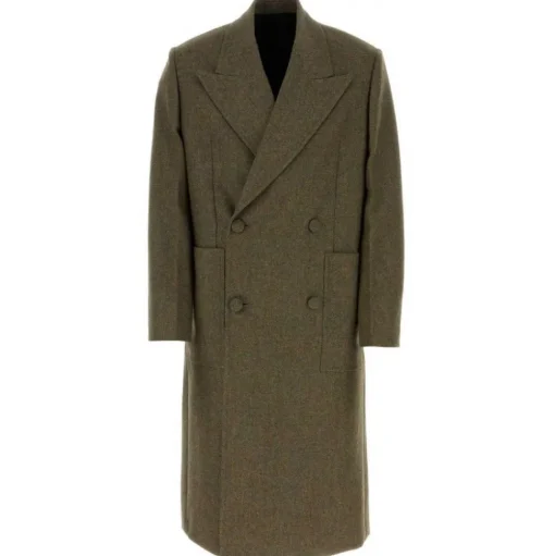 Givenchy - Double-Breasted Herringbone Wool Coat - Givenchy Exclusive Luxury Collection - Avvenice