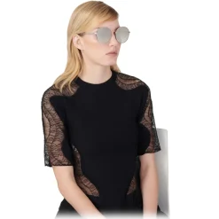 Givenchy - GV Double Wire Round Sunglasses - Brown - Sunglasses - Givenchy Eyewear - Avvenice