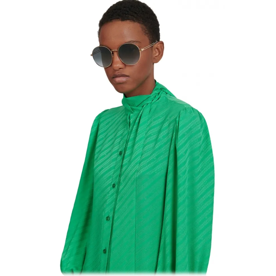 Givenchy - GV Double Wire Round Sunglasses - Gray - Sunglasses - Givenchy Eyewear - Avvenice