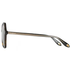 Givenchy - Oversized Sunglasses with Metal Soul Rings Gold and Brown Lenses - Sunglasses - Givenchy Eyewear - Avvenice