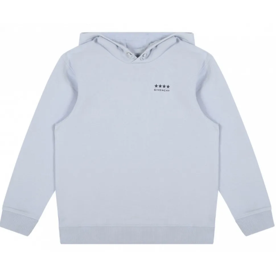 Givenchy - Pale Blue Hooded Sweatshirt - Givenchy Exclusive Luxury Collection - Avvenice