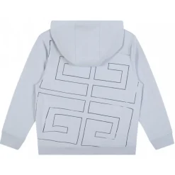 Givenchy - Pale Blue Hooded Sweatshirt - Givenchy Exclusive Luxury Collection - Avvenice