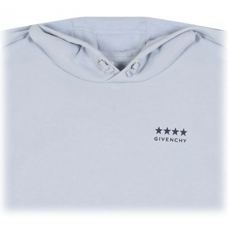 Givenchy - Pale Blue Hooded Sweatshirt - Givenchy Exclusive Luxury Collection - Avvenice