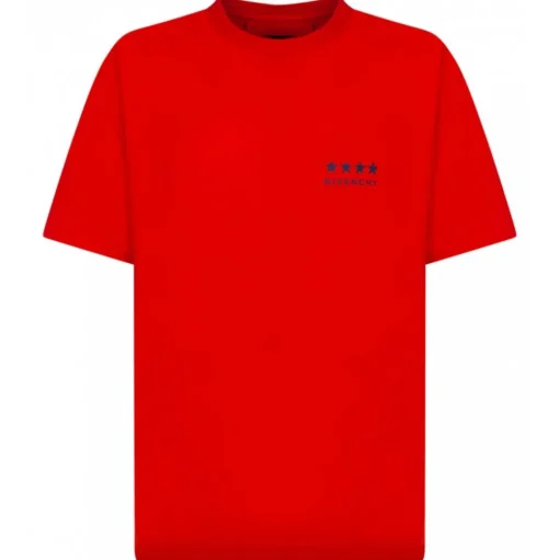 Givenchy - Red 4G T-Shirt - Givenchy Exclusive Luxury Collection - Avvenice