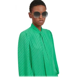 Givenchy - Sunglasses GV Bow in Metal - Gold Grey - Sunglasses - Givenchy Eyewear - Avvenice