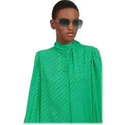 Givenchy - Sunglasses GV Double Wire in Metal - Gold Grey - Sunglasses - Givenchy Eyewear - Avvenice