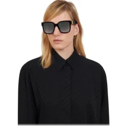 Givenchy - Sunglasses GV3 Square in Acetate - Black Grey - Sunglasses - Givenchy Eyewear - Avvenice