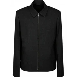 Givenchy - Virgin Wool Grey Melange Short Jacket - Givenchy Exclusive Luxury Collection - Avvenice