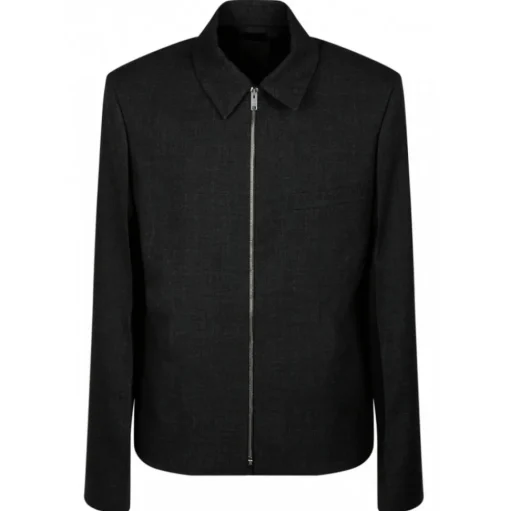 Givenchy - Virgin Wool Grey Melange Short Jacket - Givenchy Exclusive Luxury Collection - Avvenice