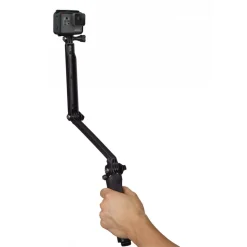 GoPro - 3 Way - Black - Grip - Extension Arm - Stand - Usable with GoPro HERO6 / HERO5 - 4K 1080p - Avvenice