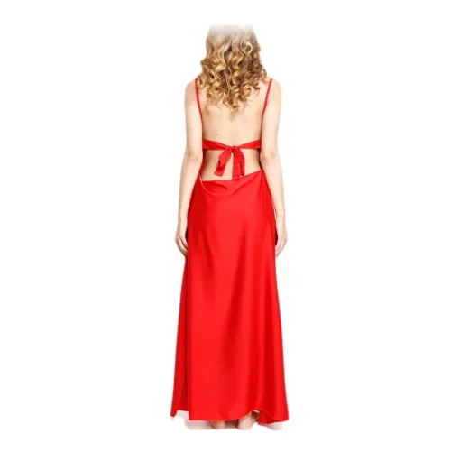 Grace - Grazia di Miceli - "Española Way" Red Women's Dress - Luxury Collection - Made in Italy - High Quality - Avvenice