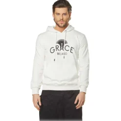 Grace - Grazia di Miceli - Men's Marco Hooded Sweatshirt - Luxury Collection - Made in Italy - High Quality - Avvenice