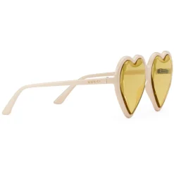 Gucci - Acetate Heart Sunglasses - Ivory Heart - Gucci Eyewear - Avvenice
