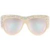 Gucci - Acetate Oversized Sunglasses with Crystals - White - Gucci Eyewear - Avvenice