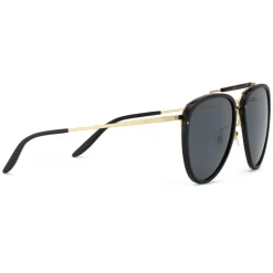 Gucci - Aviator Acetate and Metal Sunglasses - Black Gold - Gucci Eyewear - Avvenice