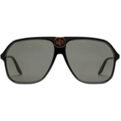 Gucci - Aviator Acetate Sunglasses - Brown - Gucci Eyewear - Avvenice