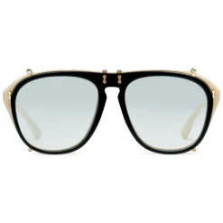 Gucci - Aviator Acetate Sunglasses -  Black Acetate - Gucci Eyewear - Avvenice