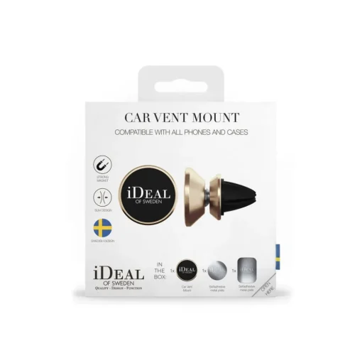 iDeal of Sweden - Car Vent Mount Universal - Gold - iPhone - Samsung - Phone Holders & Magnetic Mounts - Avvenice