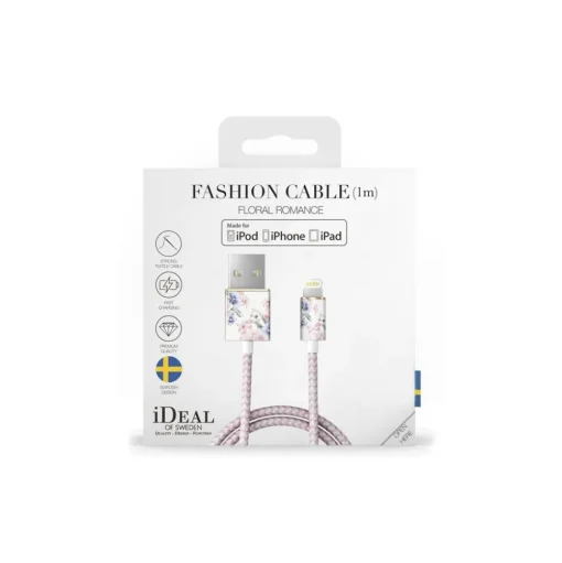 iDeal of Sweden - Fashion Cable - Floral Romance - iPhone - Apple - Lightning MFI Certified by Apple - New Fashion Collection - Avvenice