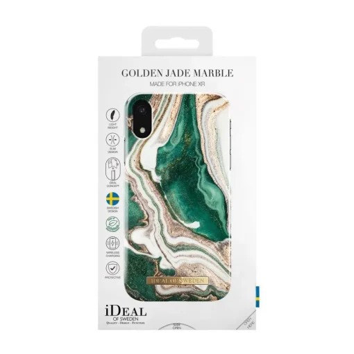 iDeal of Sweden - Fashion Case Cover - Golden Jade Marble - iPhone XR - iPhone Case - New Fashion Collection - Avvenice