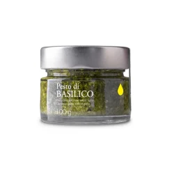 Il Bottaccio - Basil Pesto with Extra Virgin Olive Oil - Italian - High Quality - 100 gr - Avvenice