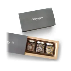 Il Bottaccio - Extra Virgin Olive Tris Olive Gift Box - Tuscan Extra Virgin Olive Oil - Gift Ideas - Italian - High Quality - Avvenice