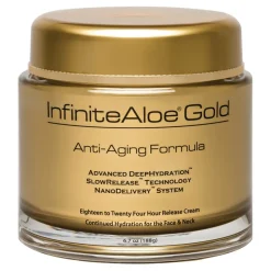 InfiniteAloe - Skin Care - Gold Anti-Aging & Microdermabrasion Formula - Luxury Organic Cream - Aloe Vera - Cruelity Free - Avvenice