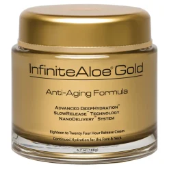InfiniteAloe - Skin Care - Gold Anti-Aging Formula - Luxury Organic Cream - Aloe Vera - Anti-Aging - Cruelity Free - 200 ml - Avvenice