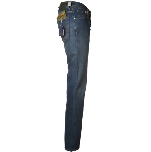 Jacob Cohën - 5 Pocket Jeans Slim Fit - Medium Denim - Trousers - Made in Italy - Luxury Exclusive Collection - Avvenice