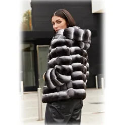 Jade Montenapoleone - Amanda Chinchilla Jacket - Fur Coat - Luxury Exclusive Collection - Avvenice