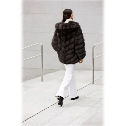 Jade Montenapoleone - Megan Sable Fur - Fur Coat - Luxury Exclusive Collection - Avvenice