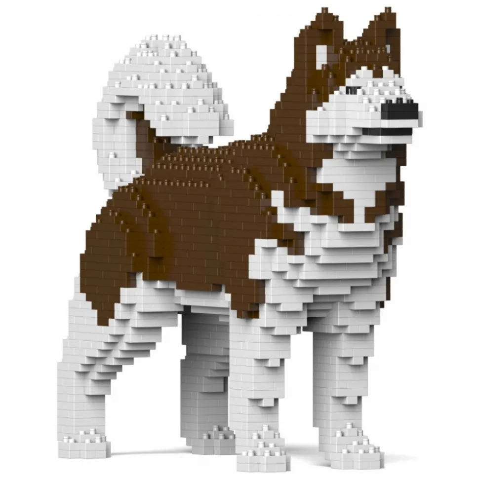 Jekca - Alaskan Malamute 01S-M02 - Lego - Sculpture - Construction - 4D - Brick Animals - Toys - Avvenice