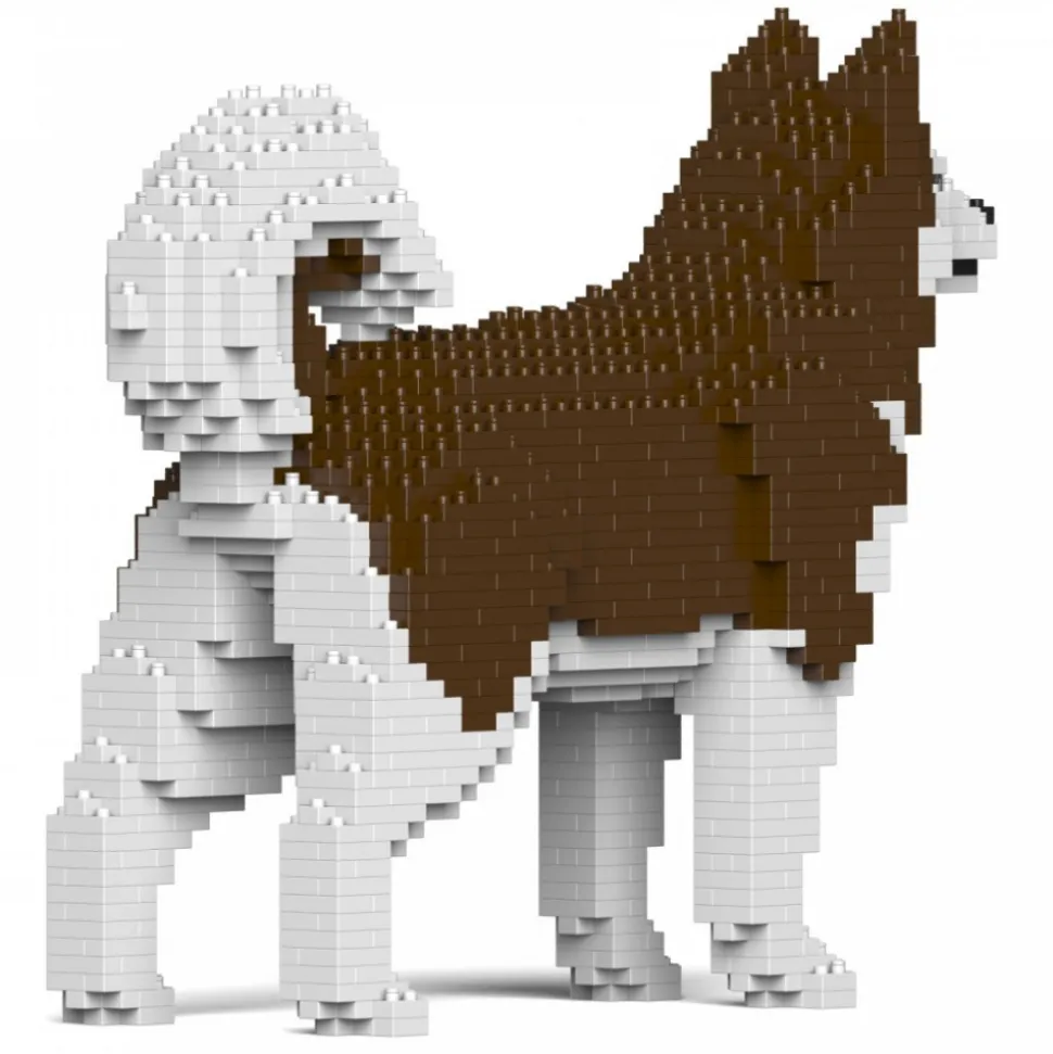 Jekca - Alaskan Malamute 01S-M02 - Lego - Sculpture - Construction - 4D - Brick Animals - Toys - Avvenice