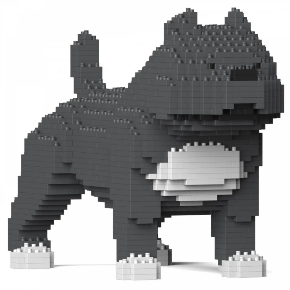 Jekca - American Bully 01-M03 - Big - Lego - Sculpture - Construction - 4D - Brick Animals - Toys - Avvenice