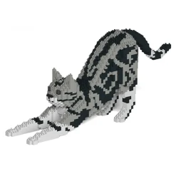 Jekca - American Shorthair Cat 04S-M01 - Lego - Sculpture - Construction - 4D - Brick Animals - Toys - Avvenice