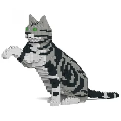 Jekca - American Shorthair Cat 03S-M01 - Lego - Sculpture - Construction - 4D - Brick Animals - Toys - Avvenice