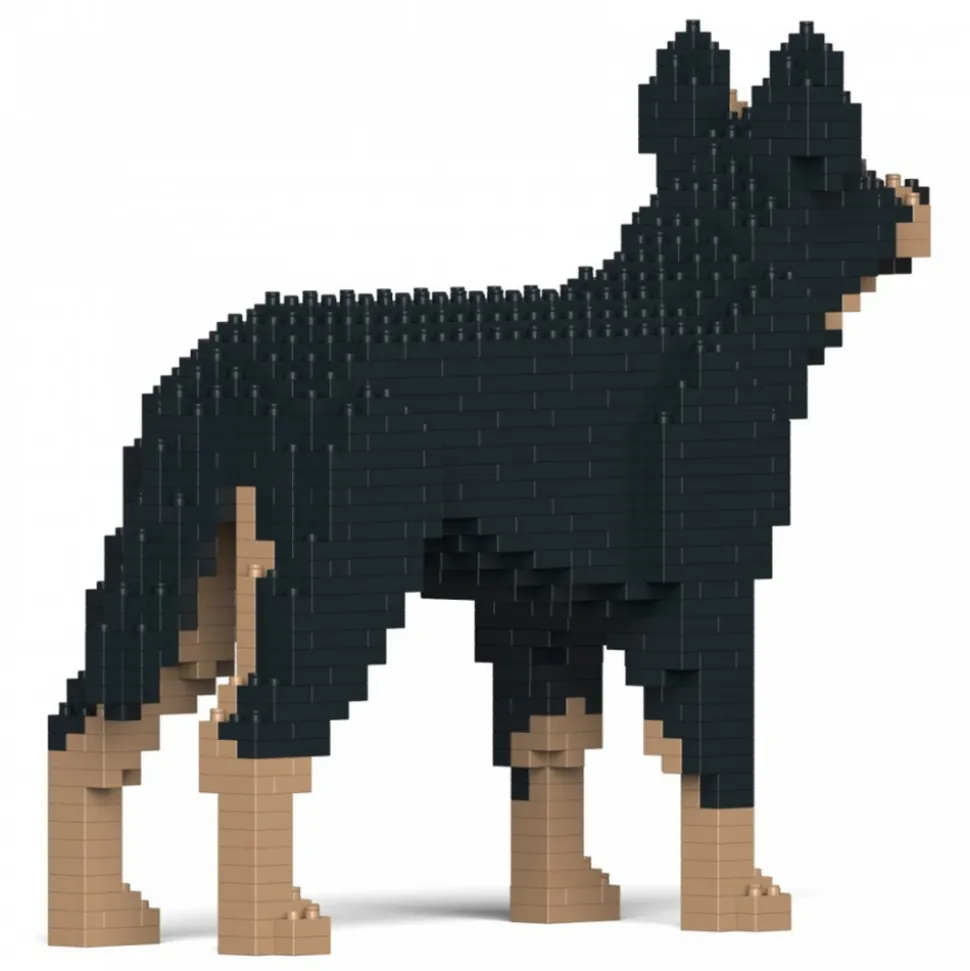 Jekca - Australian Kelpie 01-M01 - Big - Lego - Sculpture - Construction - 4D - Brick Animals - Toys - Avvenice