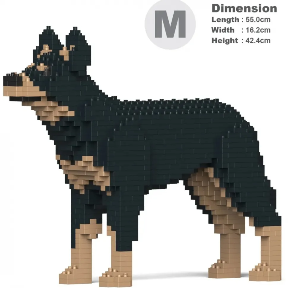 Jekca - Australian Kelpie 01-M01 - Big - Lego - Sculpture - Construction - 4D - Brick Animals - Toys - Avvenice