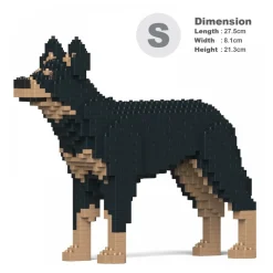 Jekca - Australian Kelpie 01S - Lego - Sculpture - Construction - 4D - Brick Animals - Toys - Avvenice