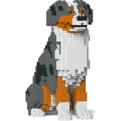 Jekca - Australian Shepherd 01-M01B - Big - Lego - Sculpture - Construction - 4D - Brick Animals - Toys - Avvenice