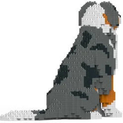 Jekca - Australian Shepherd 01-M01B - Big - Lego - Sculpture - Construction - 4D - Brick Animals - Toys - Avvenice