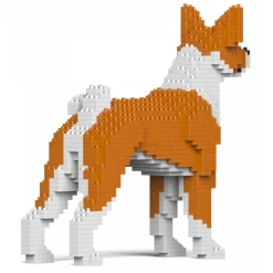 Jekca - Basenji 01-M01 - Big - Lego - Sculpture - Construction - 4D - Brick Animals - Toys - Avvenice