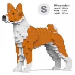 Jekca - Basenji 01S-M01 - Lego - Sculpture - Construction - 4D - Brick Animals - Toys - Avvenice