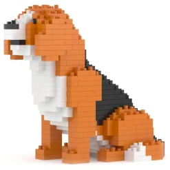 Jekca - Beagle Mini 01 - Big - Lego - Sculpture - Construction - 4D - Brick Animals - Toys - Avvenice