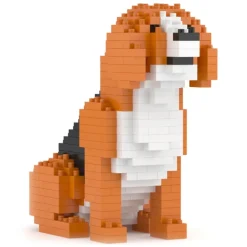 Jekca - Beagle Mini 01 - Big - Lego - Sculpture - Construction - 4D - Brick Animals - Toys - Avvenice